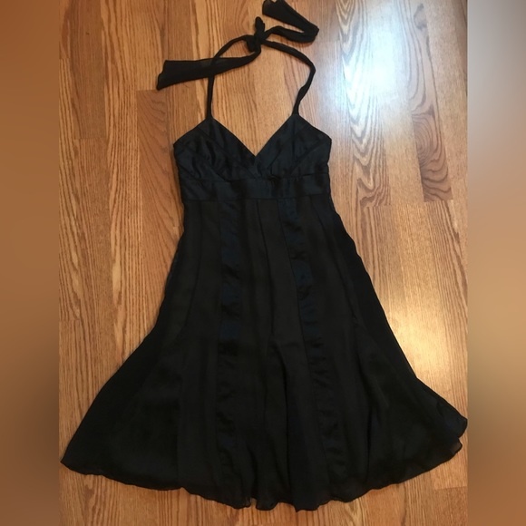 BCBGMaxAzria Dresses & Skirts - BCBG satin halter dress